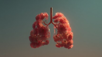 Floral Lung Blossoming life