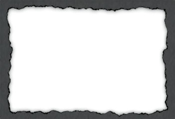 Black Ripped torn paper piece edges. half ripped paper