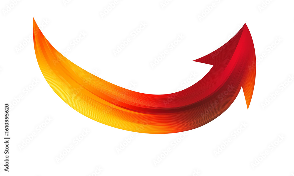 Poster dynamic red arrow design concept graphic art digital creation abstract illustration creative perspec