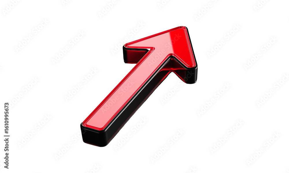 Poster dynamic red arrow graphic modern digital space visual element creative design perspective directiona
