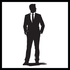 Businessman formal shape, suit