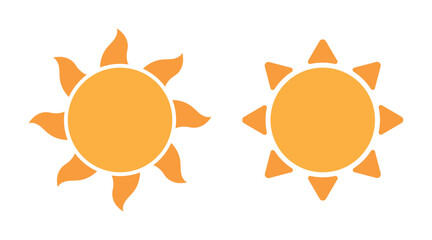 Set of glyph suns Collection