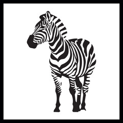 Fototapeta premium Zebra minimal design, stripes