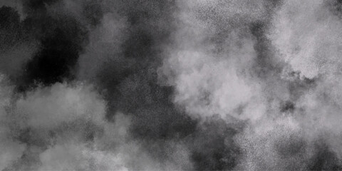 Abstract white and gray isolated cloud cumulus clouds. Gray aquarelle painted realistic fog or mist smoky textured canvas design. White and ash messy wall stucco texture background.	