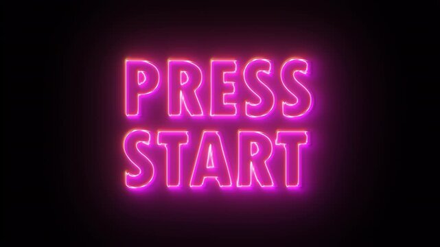 Press start text. Computer generated 3d render - Powered by Adobe