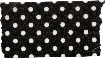 Black And White Ripped Dots Washi Tape