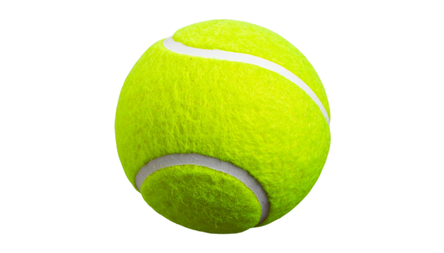 3d tennis ball isolated on transparent background png file 