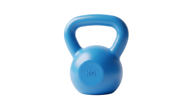A single blue kettlebell isolated against a black background    .ai generative, transparent background, white background. isolated on white background