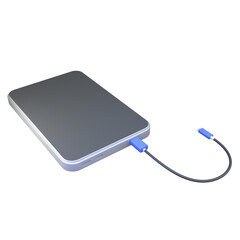 External SSD 3D Illustration
