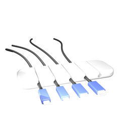 Cable Organizer 3D Illustration