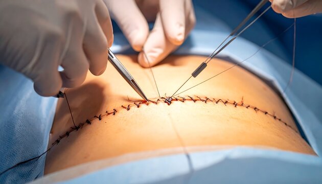 Closing Surgical Incision with Sutures, Medical Procedure