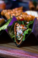 Assorted Gourmet Sushi Platters with Chopsticks – Japanese Cuisine Presentation
