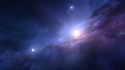 Vast Colorful Nebula In Deep Space