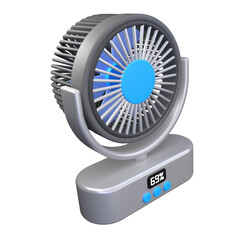 Mini Desk Fan 3D Illustration