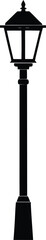 street lamp vector art illustration.