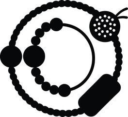  Brother sister love symbol  vector art illustration