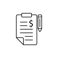 Icon a budgeting, isolated against a clean background.
