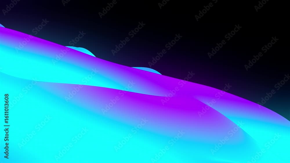 Poster wavy colorful background. computer generated 3d render