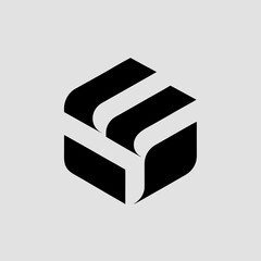 black and white logo