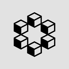 Obraz premium black and white logo