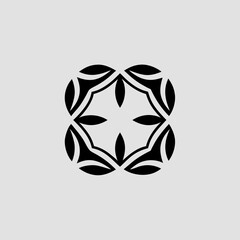 black and white logo