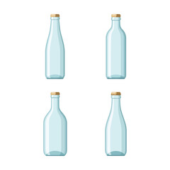 Various Glass Bottle Illustrations