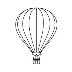 Naklejka premium Hot air balloons in a vibrant sky offer a colorful symbol of adventure and freedom, perfect for travel and sport illustrations