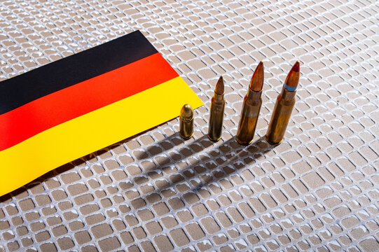 Bridge Between Ukraine and USA with Flags Symbol of Military Aid, Arms Support, and Defense Partnership