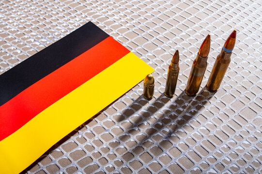 Bridge Between Ukraine and USA with Flags Symbol of Military Aid, Arms Support, and Defense Partnership