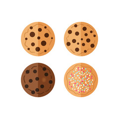 Delicious Assortment of Festive Cookies Chocolate Chip Gingerbread Man and More