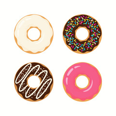 Assortment of Delicious Glazed Donuts