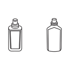 line art  Skin care product set .