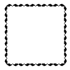 Vintage Ornamental Vector Frame – Elegant Black Vector Border, SVG