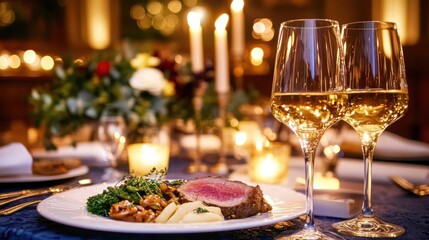 Elegant English Style Luxury Appetizers and Desserts for Formal Dining in Hotel food service, appetisers served