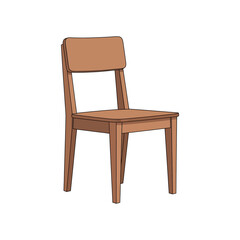 Wooden Chair Illustration