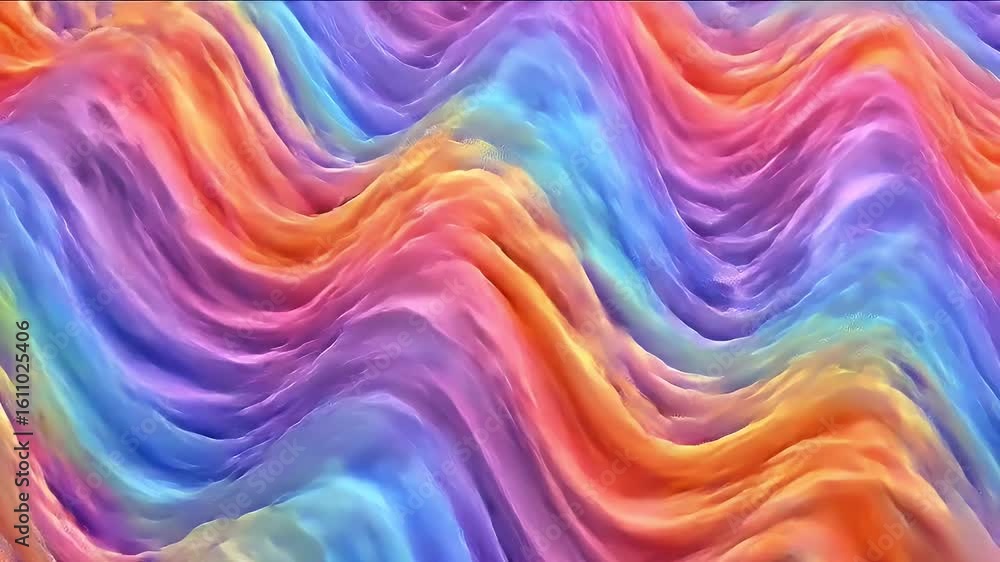 Aufkleber vibrant abstract swirls background with rainbow gradient texture and smooth colorful waves