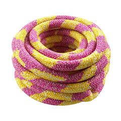 Colorful Coiled Rope Pink and Yellow Dynamic