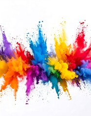 Fototapeta premium Colorful powder explosion (3)