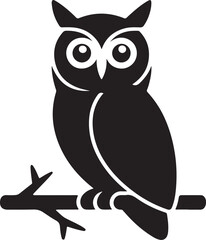 owl sitting on branch