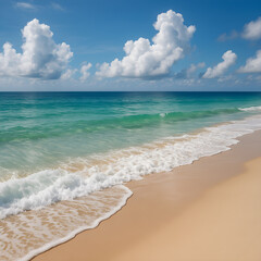 Dreamy Tropical Coastline with Crystal Clear Waves"