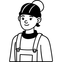 Minimalist Overalls Art