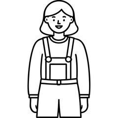Minimalist Overalls Art