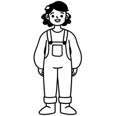 Minimalist Overalls Art