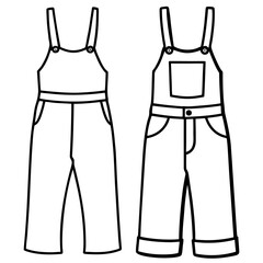 Minimalist Overalls Art