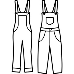 Minimalist Overalls Art