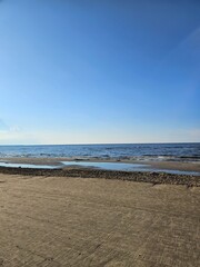 Beautiful Ocean Sea View Landscape Background