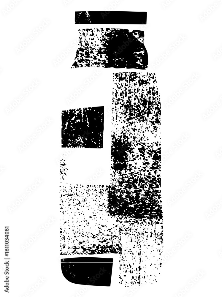Aufkleber vector abstract vector of a stylized number five.