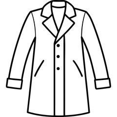 Modern Overcoat Illustration