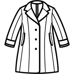 Modern Overcoat Illustration