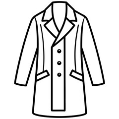 Modern Overcoat Illustration